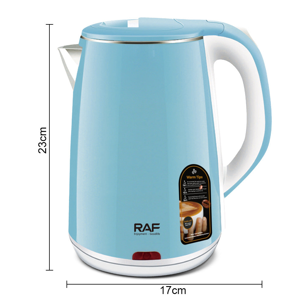 RAF European and American Standard Household Electric Kettle Large Capacity Fast Boiling Kettle Automatic Power-off Anti-dry Boiling Kettle2.3L7923