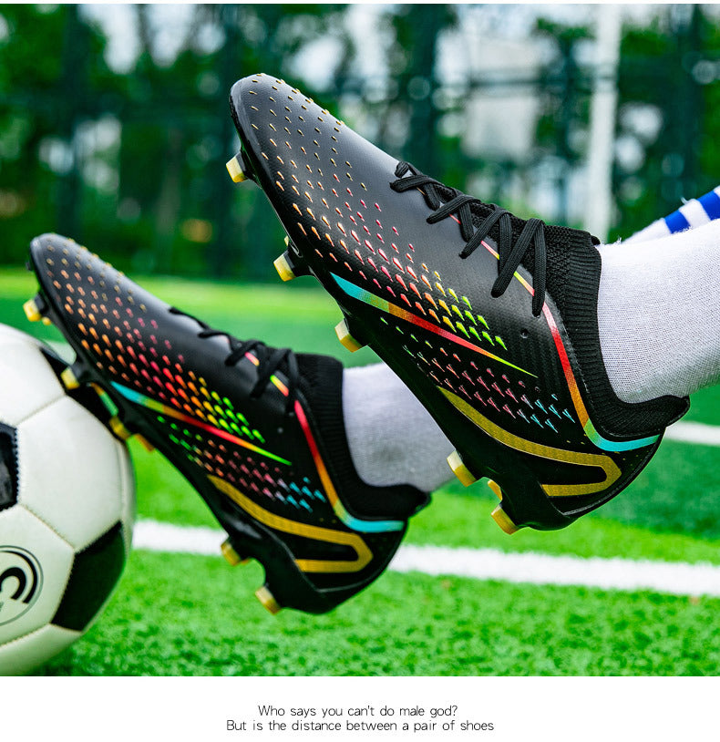 New Style Spike Soccer Shoes for Men, Students, Adults, Grass Training Long Spike Non-Slip Professional Competition Football Shoes