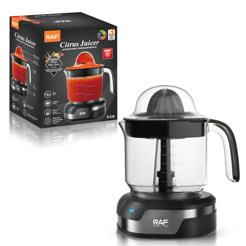 RAF EU Plug Electric Fresh Orange Juicer1.2L Household automatic juicer for lemon and orange juice, small and portable