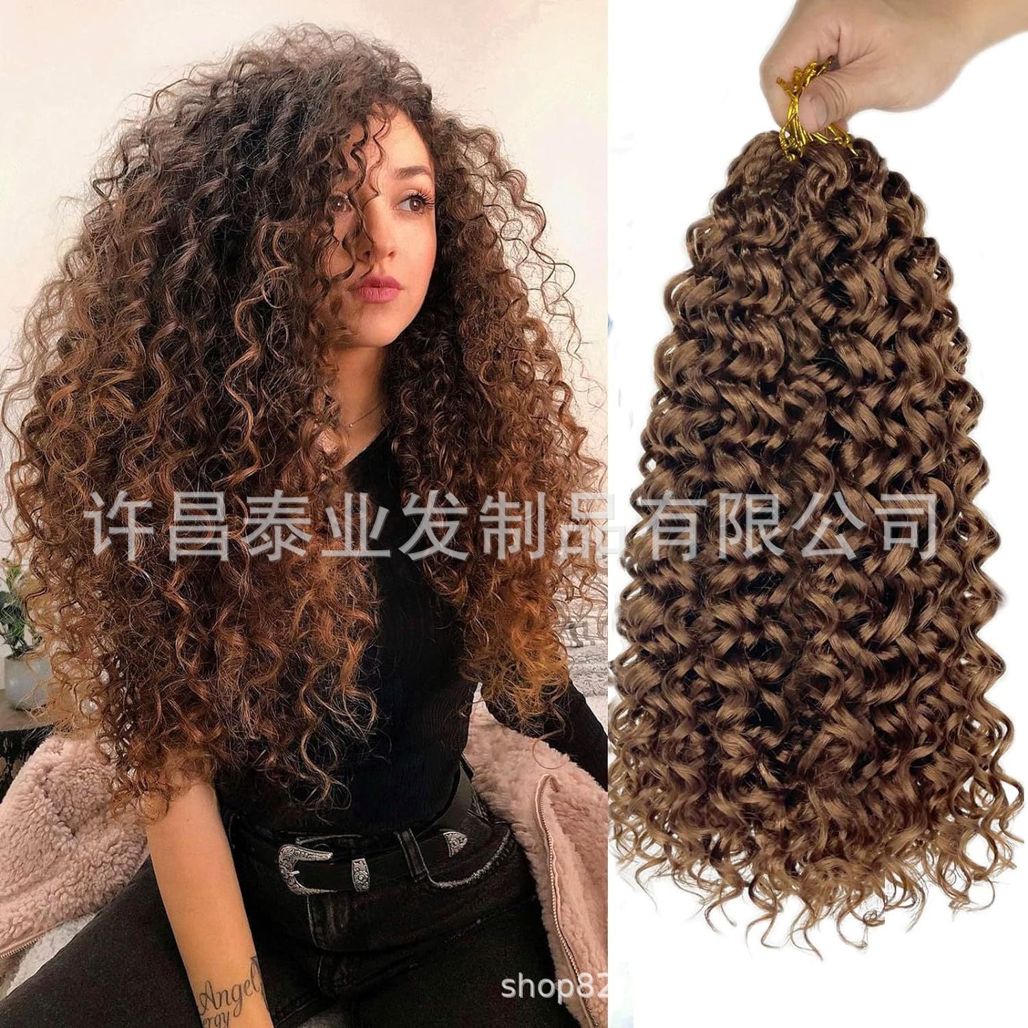 European and American Foreign Trade Cross-Border Wig African Curl Dreadlocks Crochet Hair GoGo Curl Crochet Hair Wig
