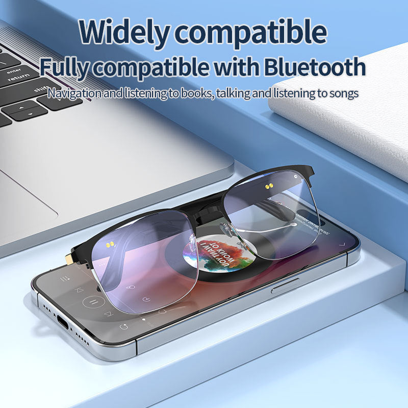 New Trending Smart AI Bluetooth glasses with UV protection TWS Bluetooth Earbuds Smart