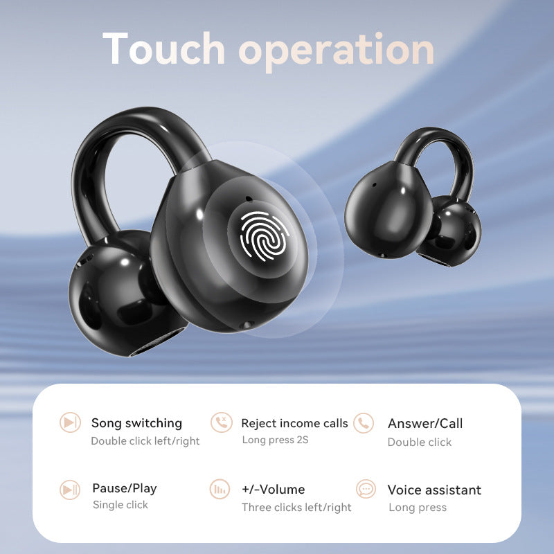 M100Hot-selling Popular Clip-on Touch Smart Color Screen High-Quality Bluetooth Earphones Wholesale from Factory Source