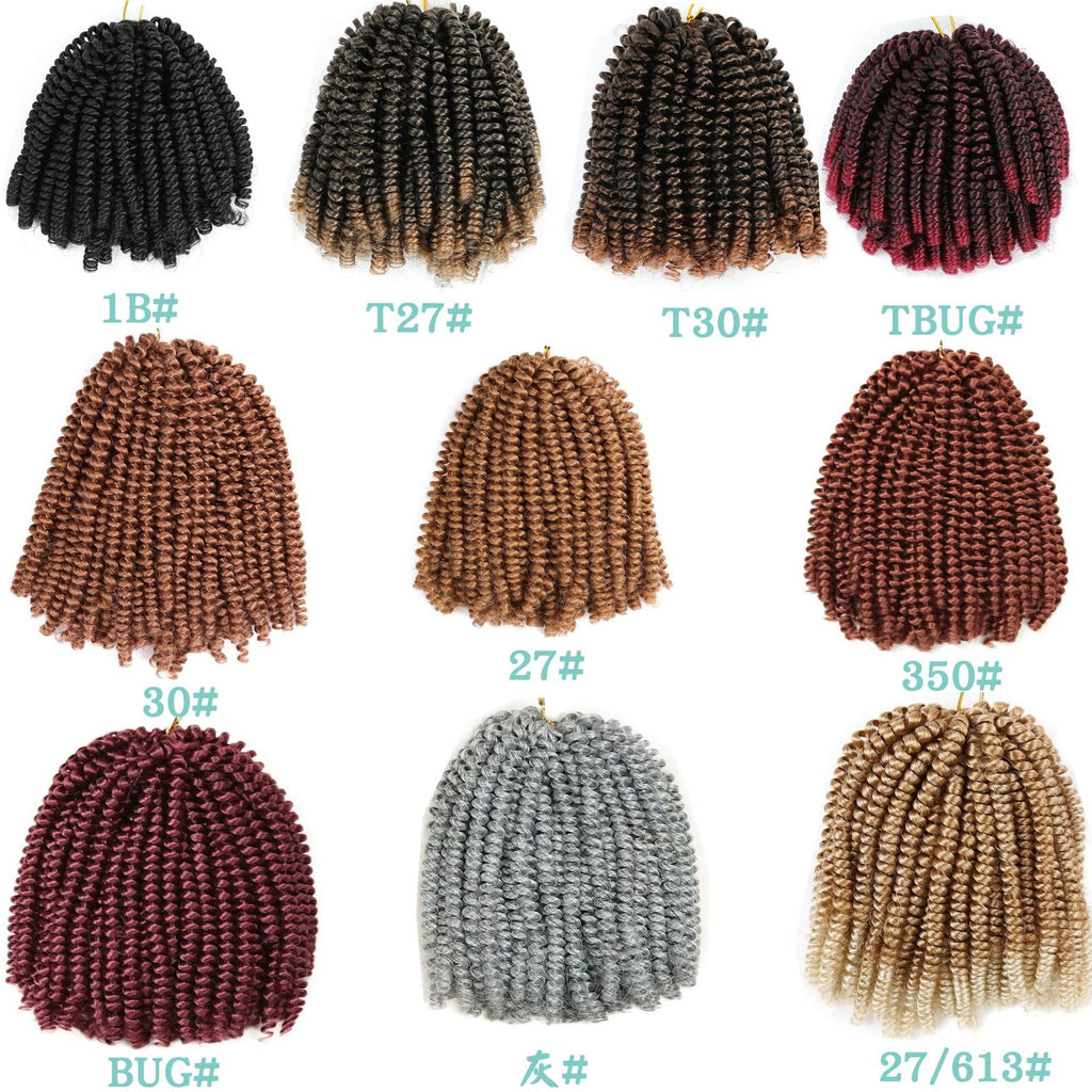 European and American Style Wig Small Spring Curl Change Hairstyle Wig spring  twist Foreign Trade Synthetic Fiber Crochet Wig