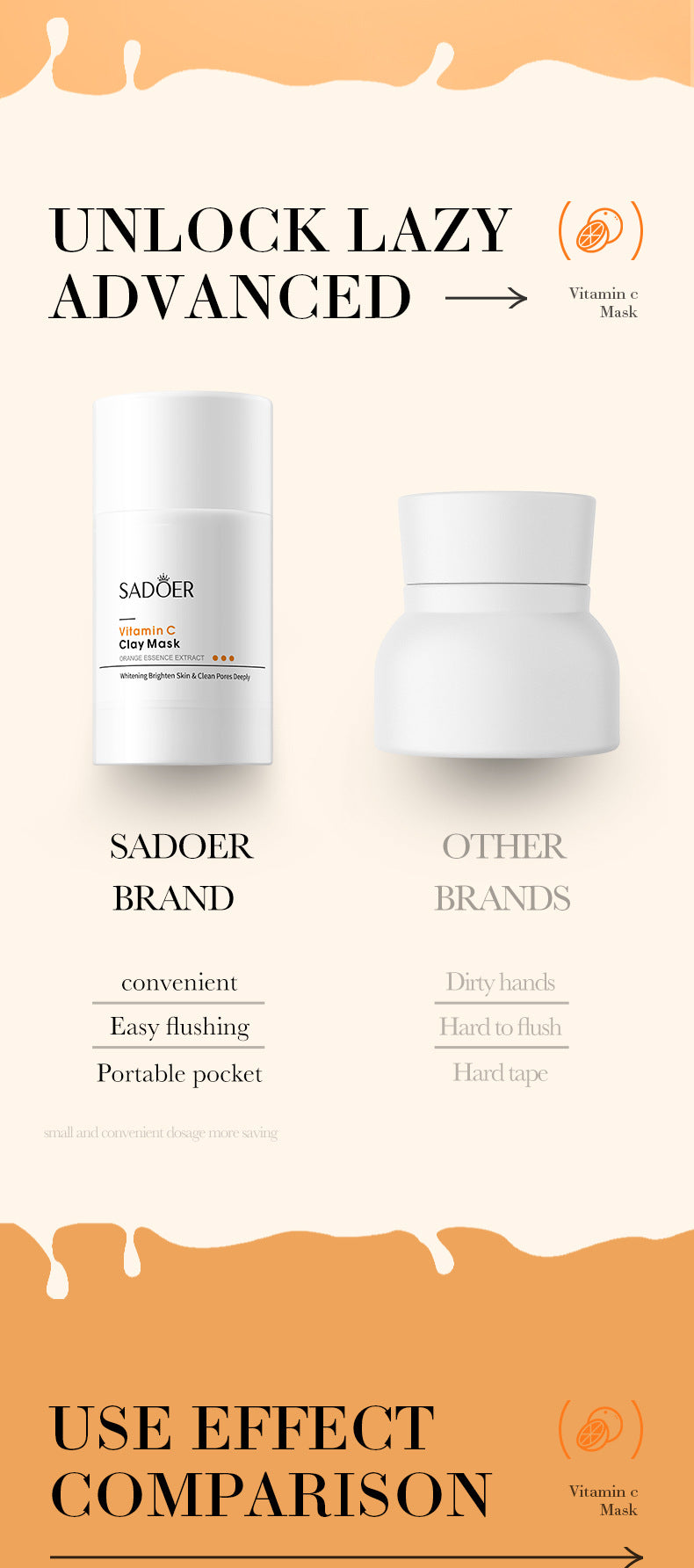 Full English Solid Face Mask40g SADOER Vitamin C Aloe Vera Mugwort Cleansing Mud Mask  Wholesale