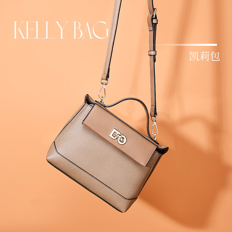 European and American Retro Dumpling Handbag Large Capacity Fashion Women's Bag Light Luxury High-end Kelly Bag Versatile Shoulder Bag for Women