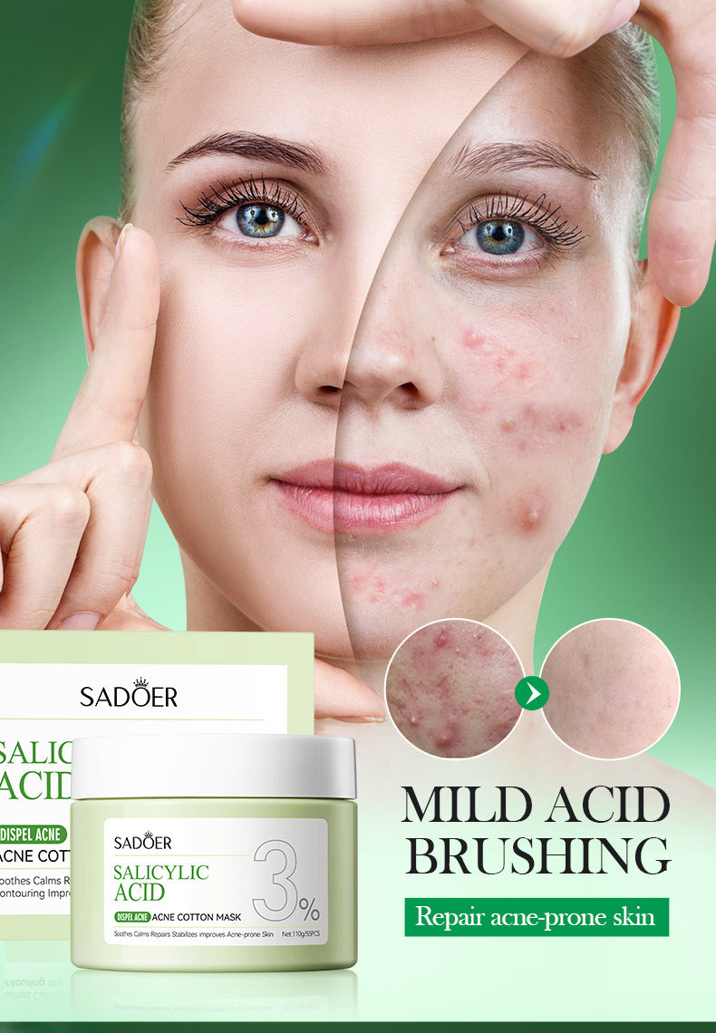 Full English Salicylic Acid Skincare Series SADOER Anti-acne Amino Acid Moisturizing and Hydrating Skin Care Products  Foreign Trade Approval