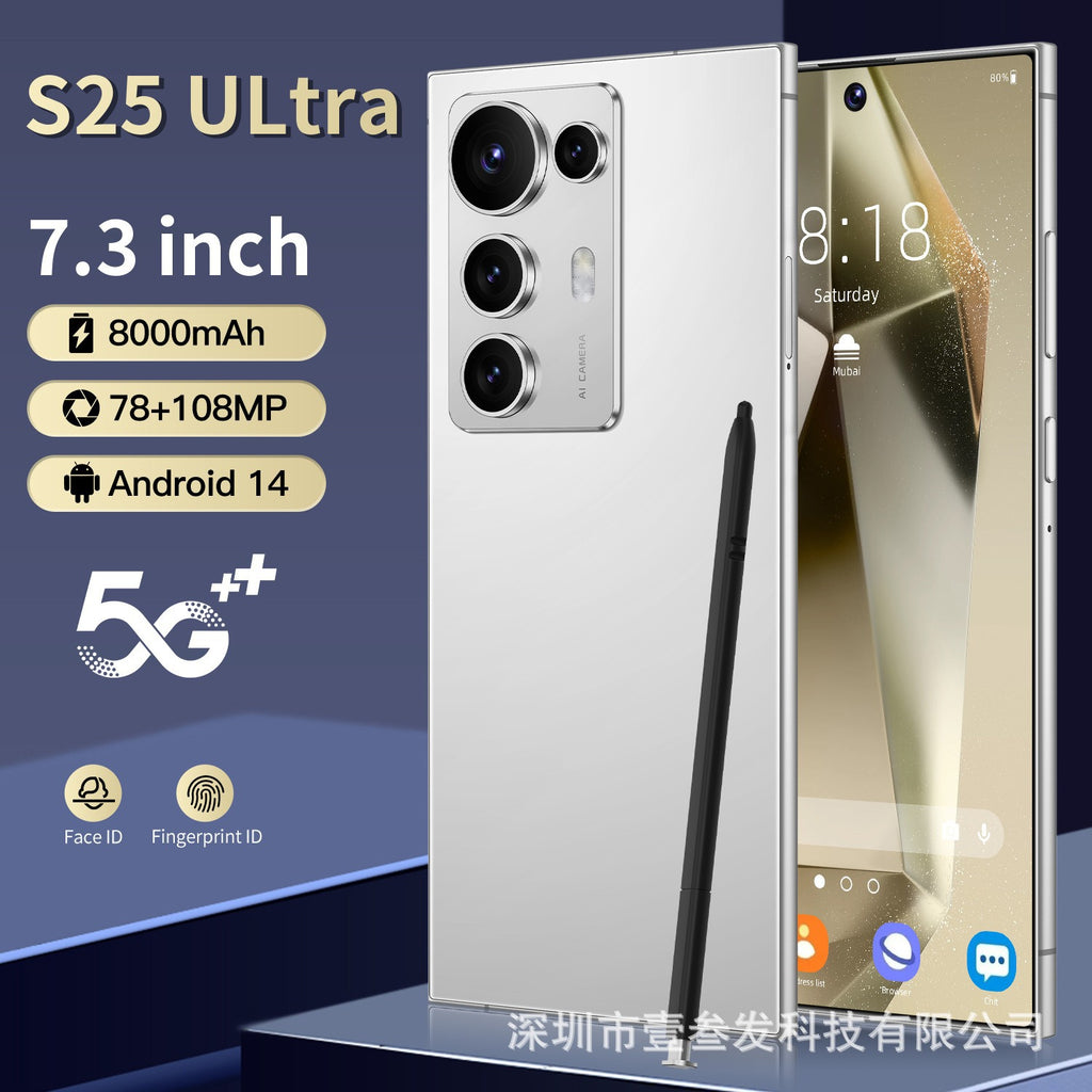 New S25 Ultra Smartphone12+512 7.3Inch Large Screen C25Ultra Mobile Phone