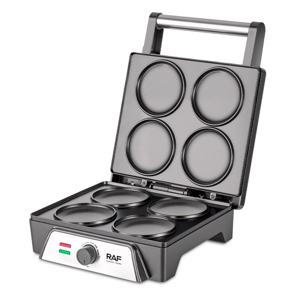 RAF European Standard Pancake Maker for Home Use, Multifunctional Sandwich Heater, Dorayaki Cookie Breakfast Machine R2520