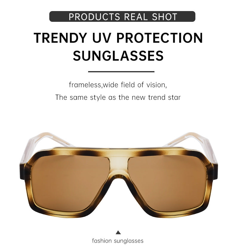 European and American Fashion Square Frame Sunglasses for Men Driving Special Propionic Acid Insert Pin Temple Sunglasses Men's Glasses shades