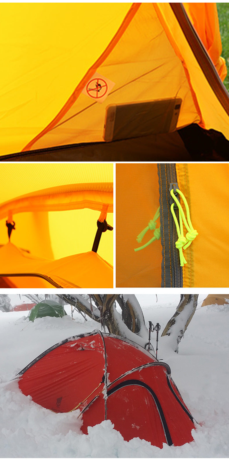 Mountaineering Tent Outdoor Supplies Polar Survival Outdoor Hiking Nylon Lightweight Tent Camping Rainproof