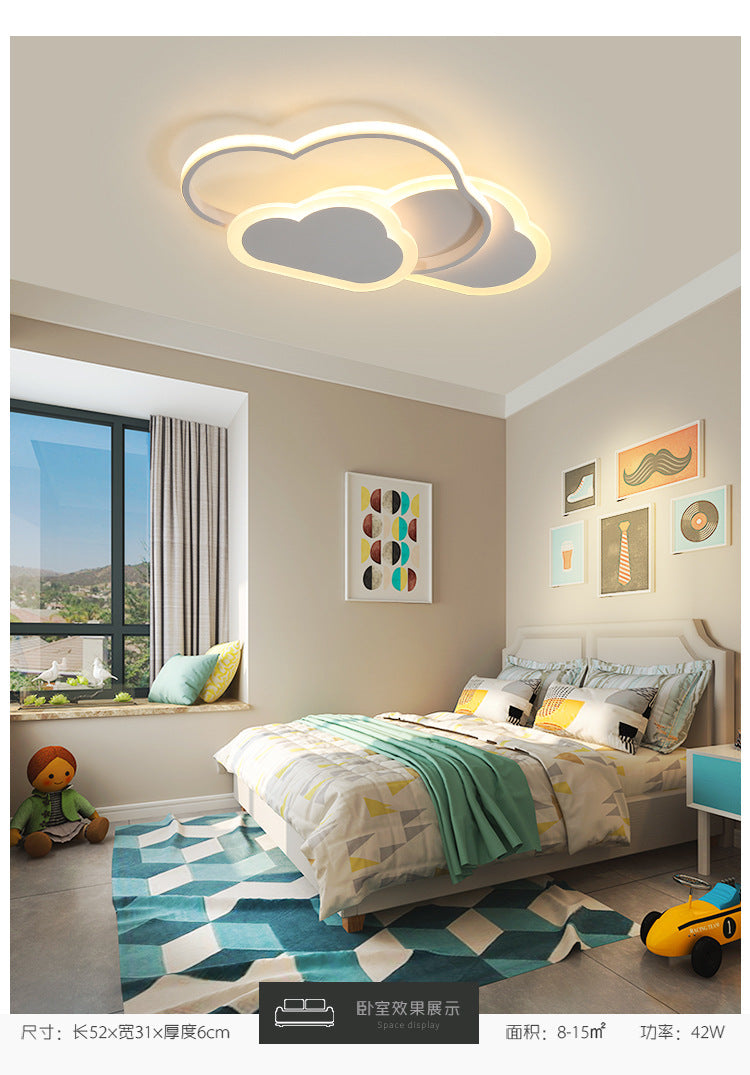 Cloud Lamp Kindergarten Boys Girls Children's Room Lamp Modern Minimalist Iron Art Bedroom Lamp Ceiling Lamp led Lamp