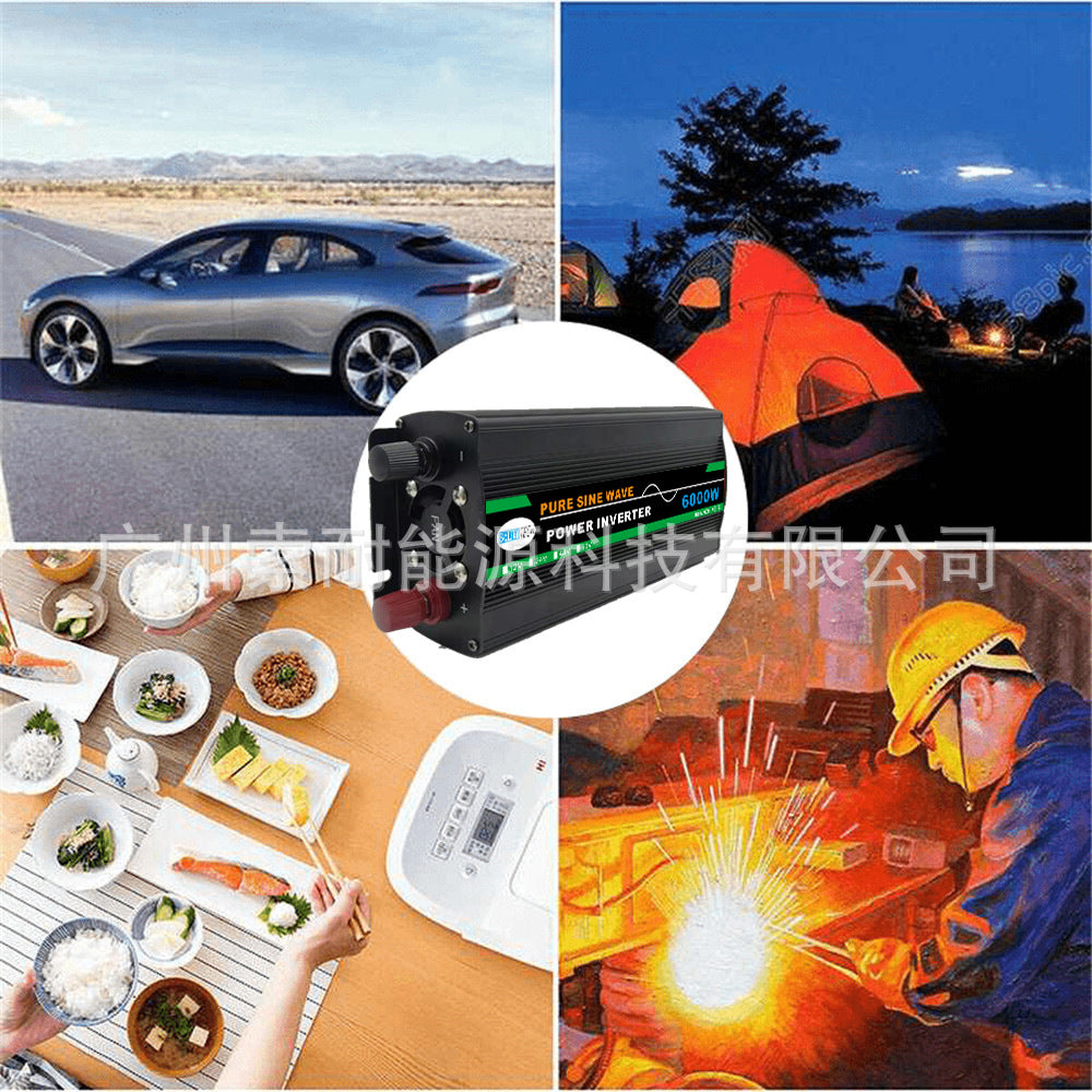 1000W Pure Sine Wave Inverter DC12V/24V/48V/60V Turn AC220V Platform Wish Export