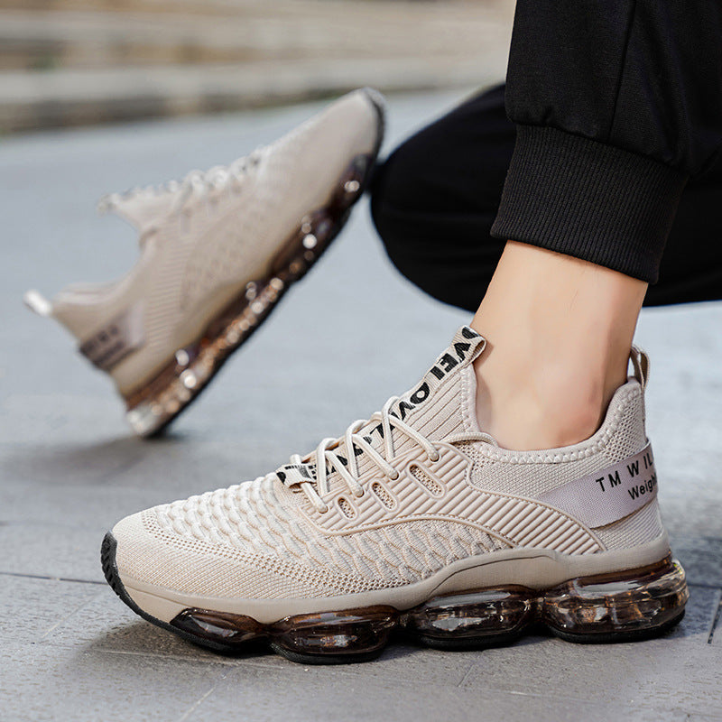 Men's Shoes New Large Size Breathable Mesh Shoes Men's Trendy Casual Versatile Thick-Soled Sneakers Fashion Dad Shoes