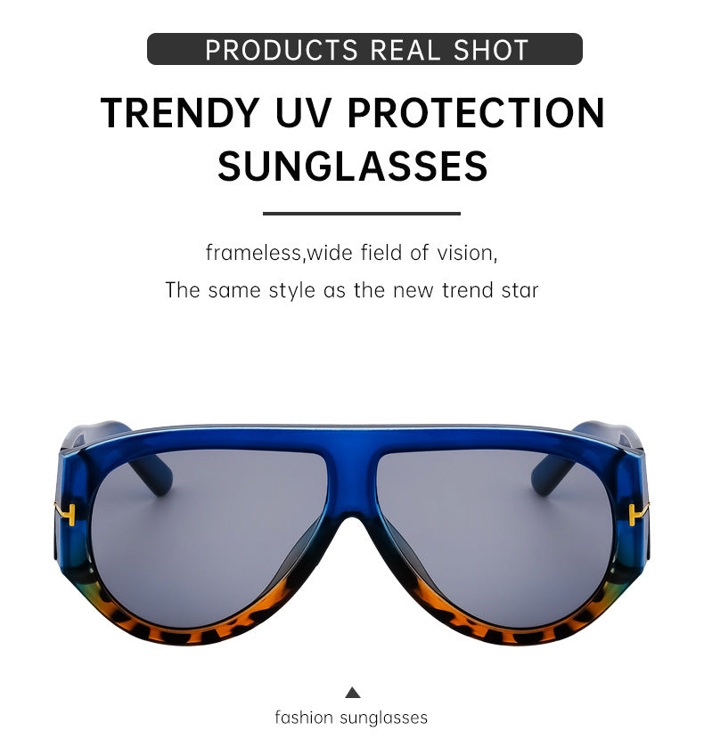 Large Frame Toad Sunglasses for Women Trendy European and American New Fashion Full Frame Sunglasses UV Protection Sun Glasses sunglasses