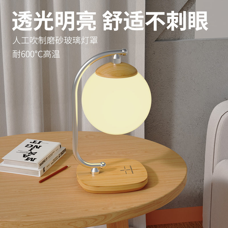 Creative Desk Lamp led Study Student Desk Lamp Wireless Charging Reading Desk Lamp Color Adjustment Moon Lamp Amazon Bestseller
