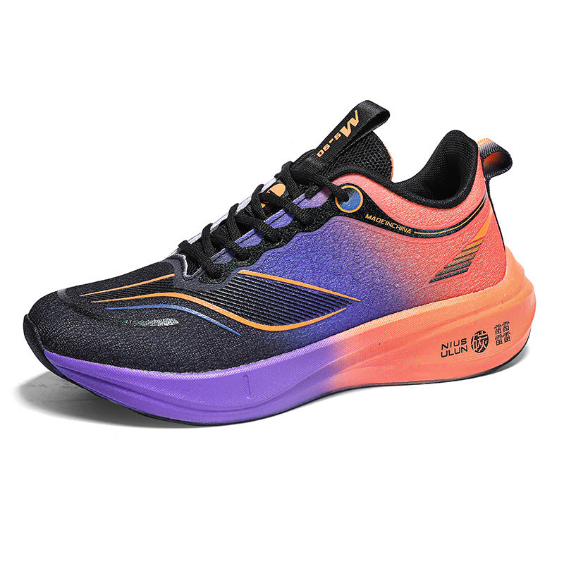 2025Spring and Summer New Style Flying Electric4C Professional Racing Shock Absorption Casual Non-slip Sports Shoes Ultra-light High Elasticity Men and Women Running Shoes