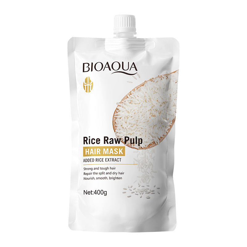 Full English Rice Puree Hair Mask400gBIOAOUA Smooth and Fluffy Hair Conditioner  Wholesale