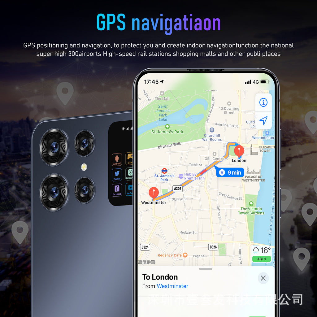 S24 Ultra Popular2+16G 7.0Inch5G All-in-One Factory New Smartphone