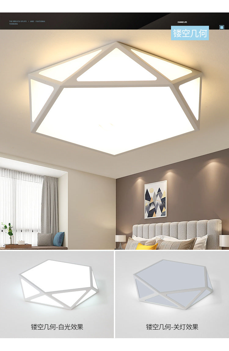 Bedroom Lamp Round Light Fixture LED Living Room Home Ceiling Light Fixture Simple Modern Cozy Romantic Creative Room Lamp