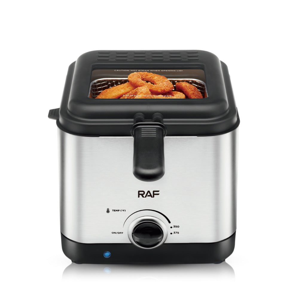 RAF Deep frying pan Household Electric Fryer Electric Fryer Commercial Fried Dough Sticks French Fries Machine Fried Chicken Deep Fryer 2.5L