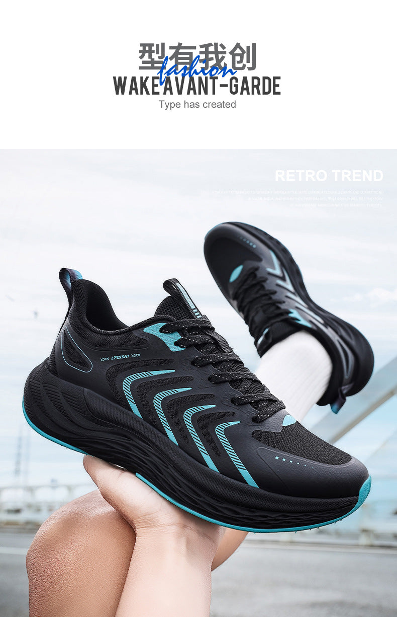 2025New Men's Shoes Lightweight Running Soft Sole Breathable Non-Slip Odor-Resistant Men's Mesh Outdoor Casual Shoes Sports Shoes