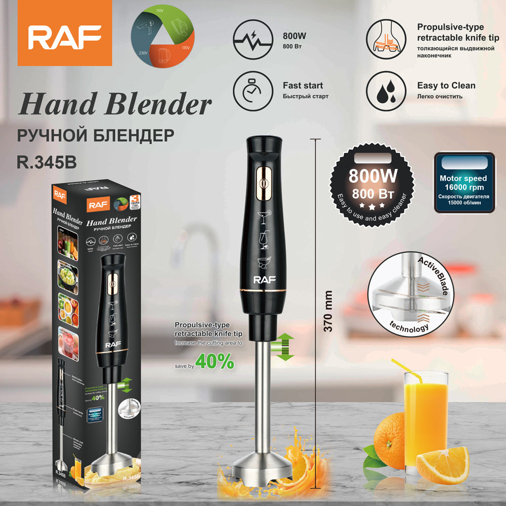 RAF EU Standard Handheld Cooking Stick Mixer Multi-Functional Household Food Cooking Auxiliary Food Baking