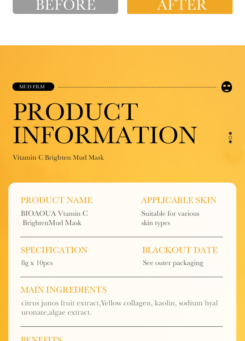 Cleansing Mask BIOAOUA Cucumber Pore Cleansing Smear-On Portable Mud Mask  Foreign Trade Wholesale