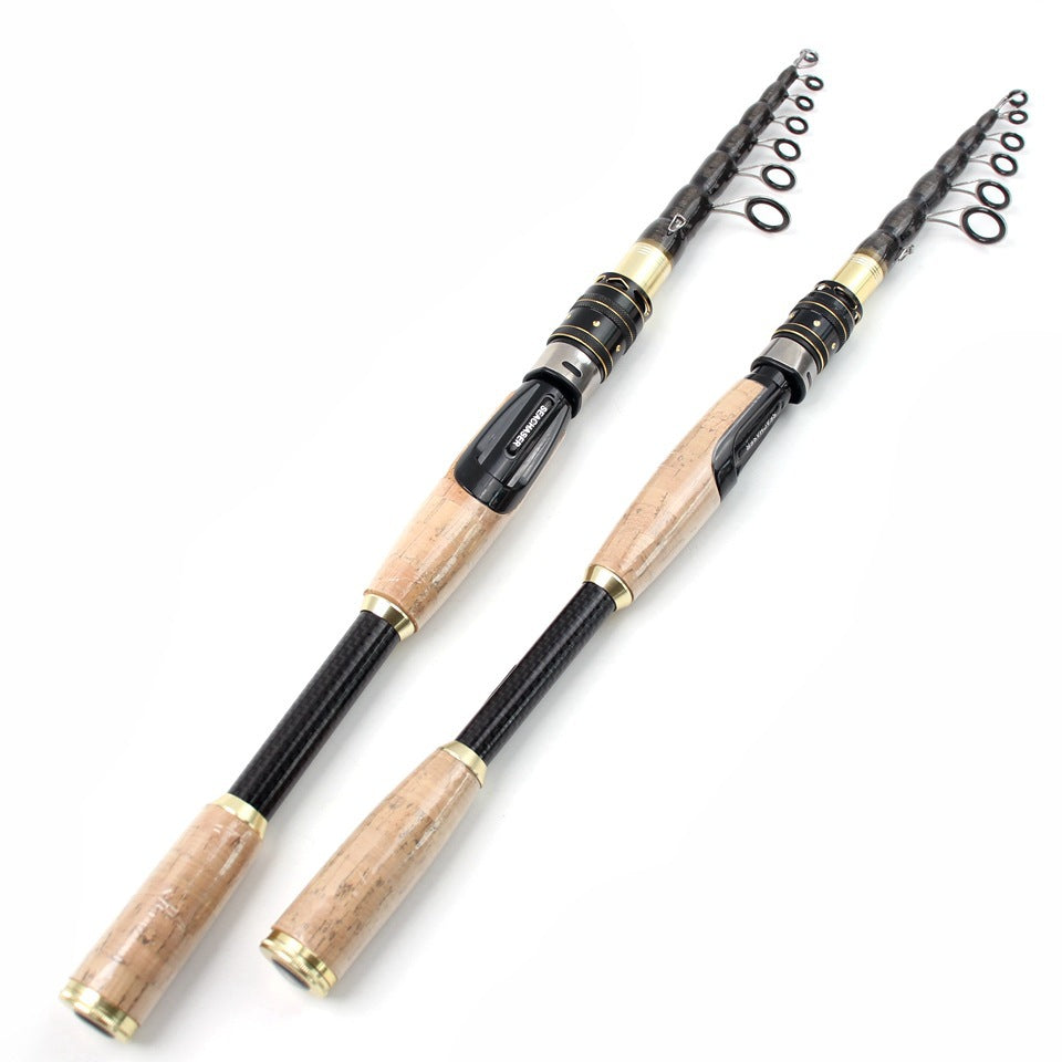 Manufacturer Wholesale Dropshipping Fishing Gear Ultra Short Portable Fishing Rod Small Sea Rod Carbon Fiber Fishing Rod Telescopic Lure Rod
