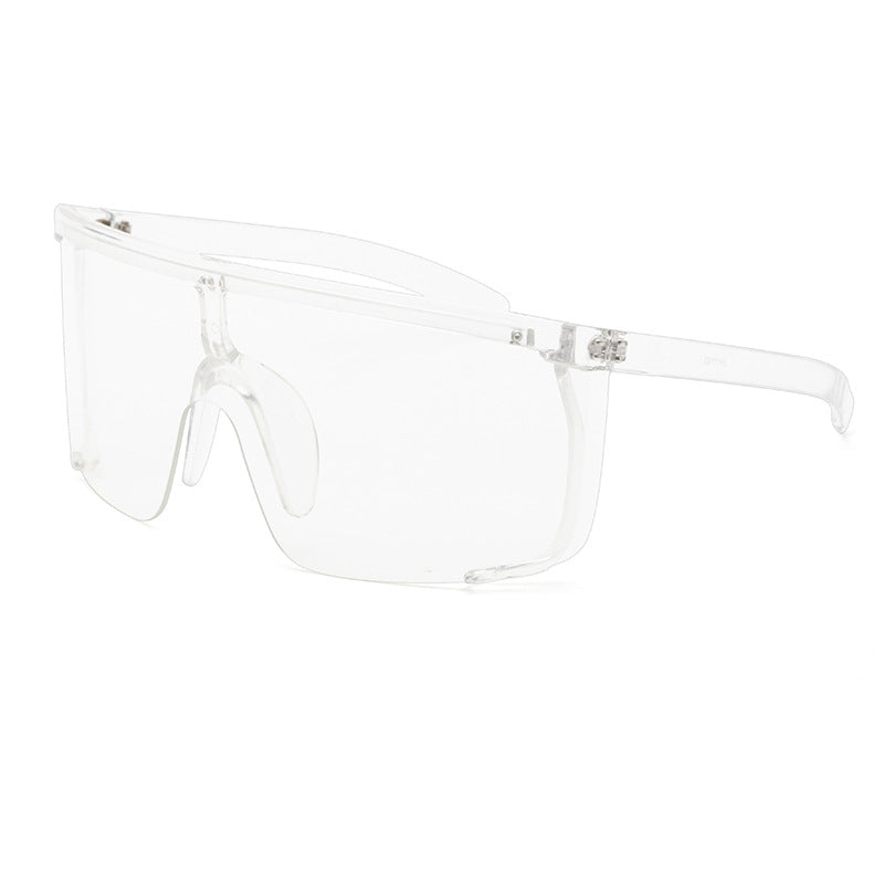 Colorful Cycling Sports Sunglasses for Men17183One-piece Windproof Frame Sunglasses for Men Trendy Sun Protection Glasses