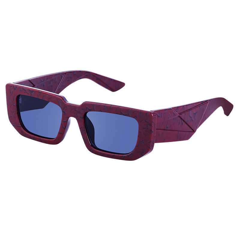 Fashion Small Frame Sunglasses for Women Trendy European and American Wide Leg Square Frame Sunglasses High-end Wholesale sunglasses