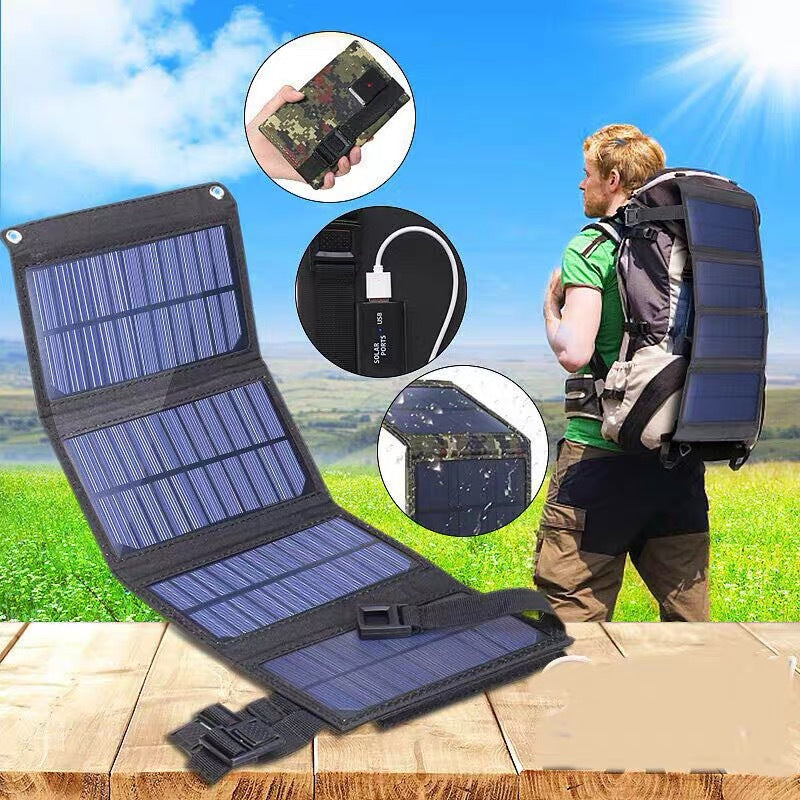 Traveler Outdoor Solar Panel Portable Foldable Photovoltaic Charging Panel Small Solar Charging Bag Photovoltaic Power Supply