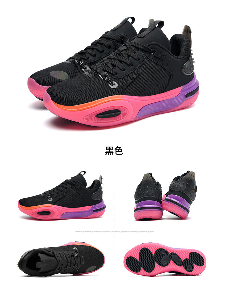 Men's and Women's Low-top Breathable Mesh Basketball Shoes Shock-absorbing Lightweight Student Trendy Couple Sports Shoes Dropshipping