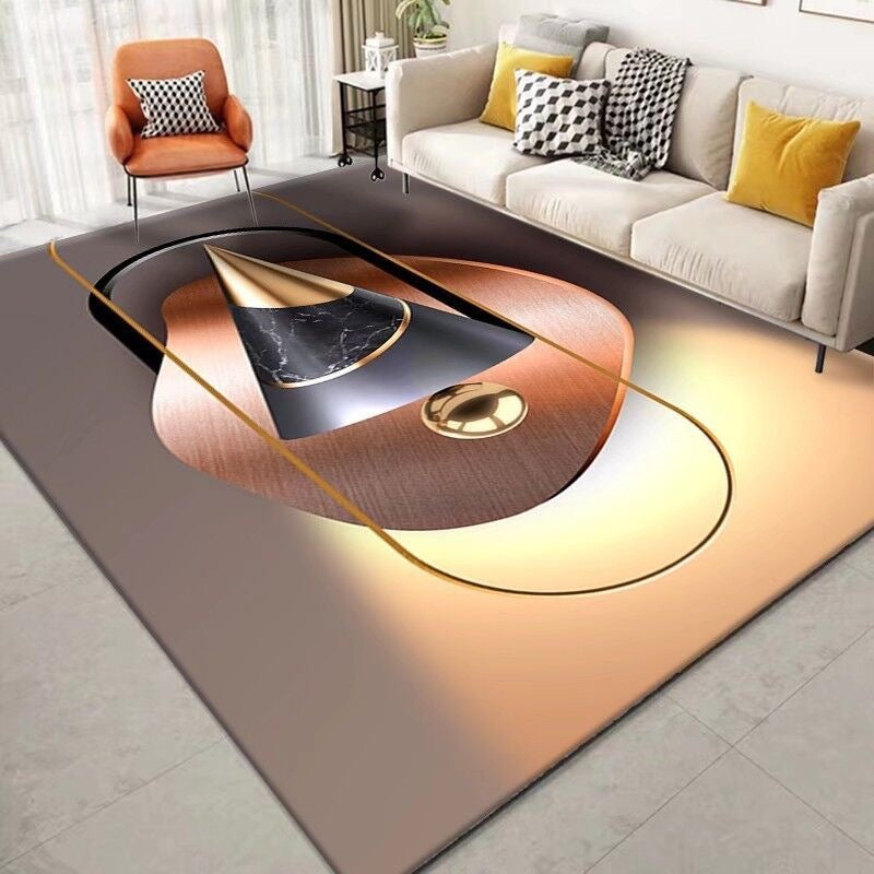 Carpet Resistant to Dirt Easy to Maintain Living Room Carpet Light Luxury Bedroom Non-Slip Crystal Velvet Carpet Bedside Warm Blanket