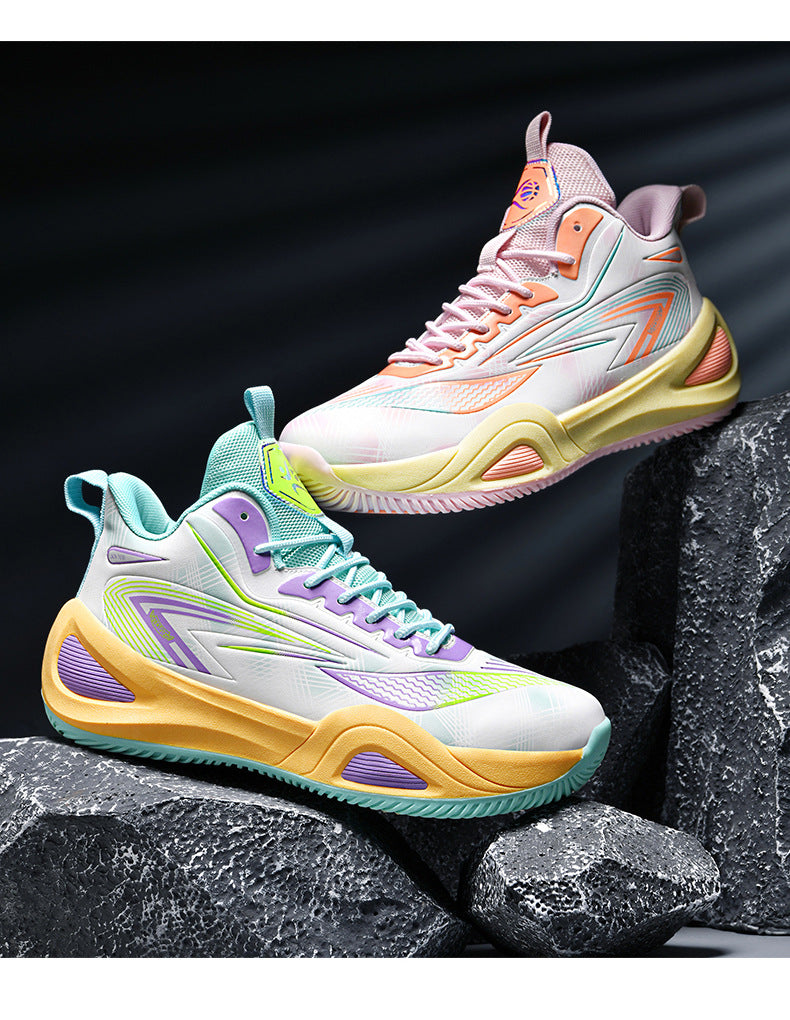 2025New Couple fashion Trendy Casual Basketball Shoes Youth Outdoor Training Sports Non-Slip Wear-Resistant Sneakers