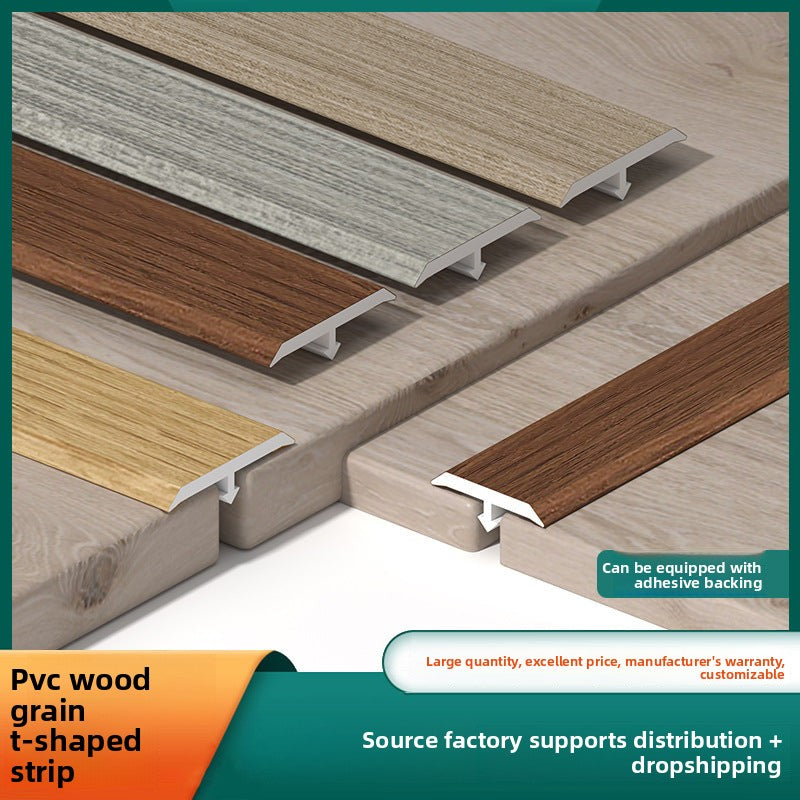 PVC Edge trim T Wooden floor trim strip, wooden threshold edge trim, tile joint decorative strip, doorway stone edge trim strip