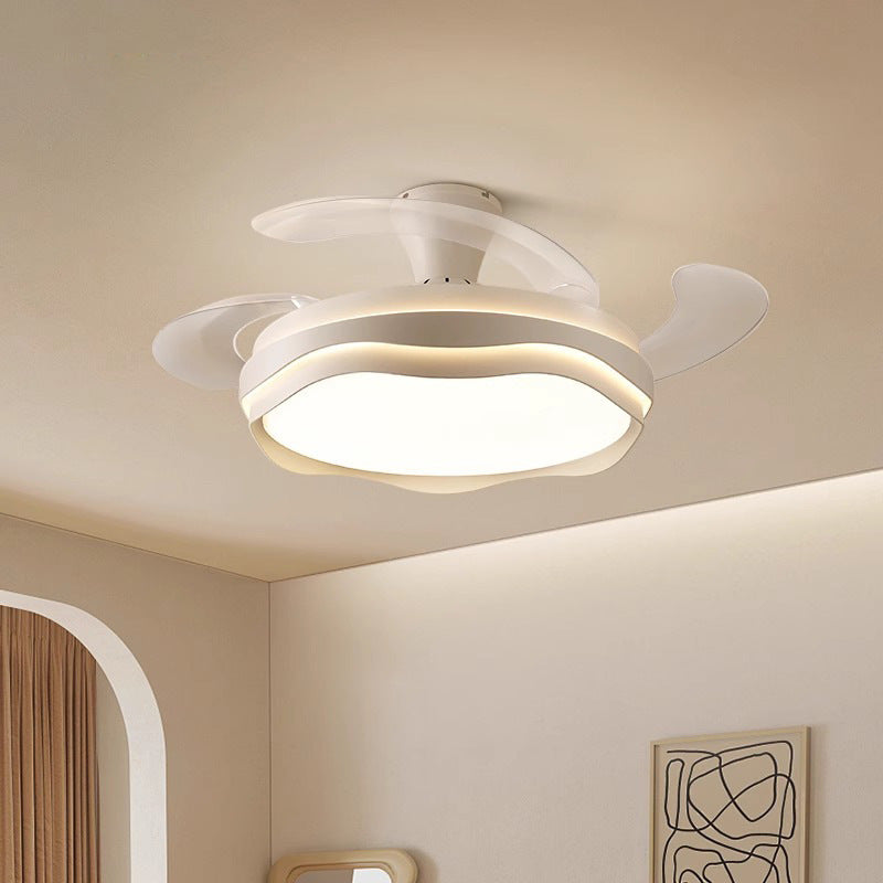 Invisible Fan Light Full Spectrum Eye Protection High Wind Power Silent Modern Simple Hall Bedroom Room Restaurant Ceiling Fan Light