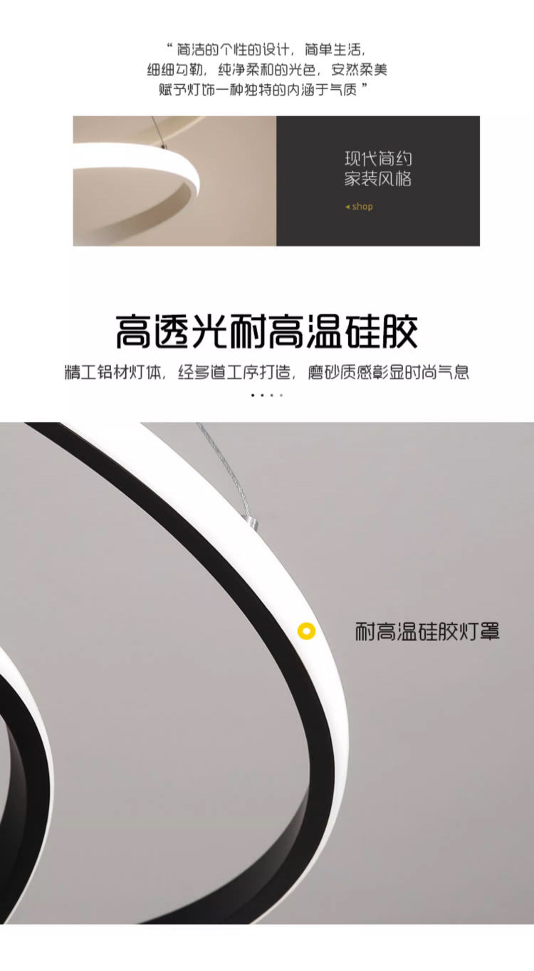 Zhongshan Lighting Wholesale LED Ceiling Lamp Bedroom Dining Room Lamp Minimalist Modern Creative Lighting Nordic Bar Pendant Light