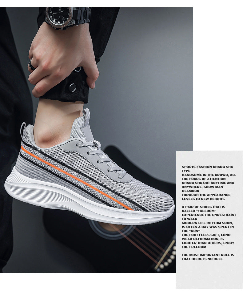 2025Spring and Autumn New Style Foreign Trade Casual Fashion Men's Shoes Breathable Trendy Versatile Comfortable Sports Running Shoes
