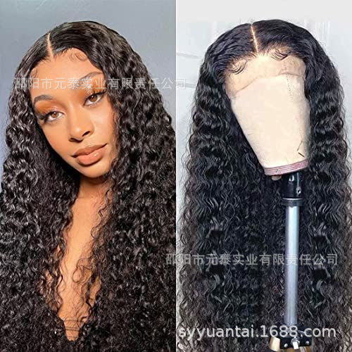 Deep Curly 13*4 Lace Front Wigs Synthetic Glueless Wig Long Curly Hair
