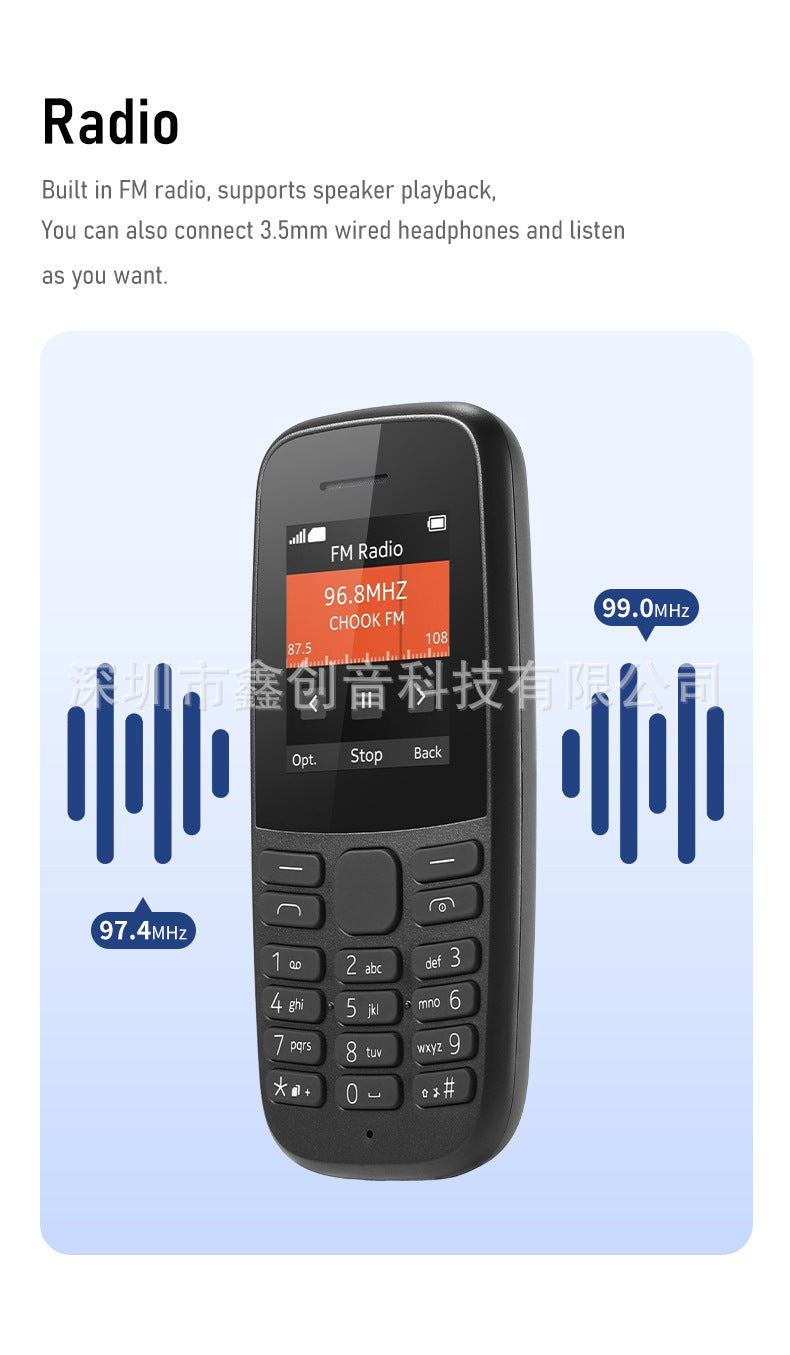 105straight button phone  foreign trade mobile phone 2G Afri