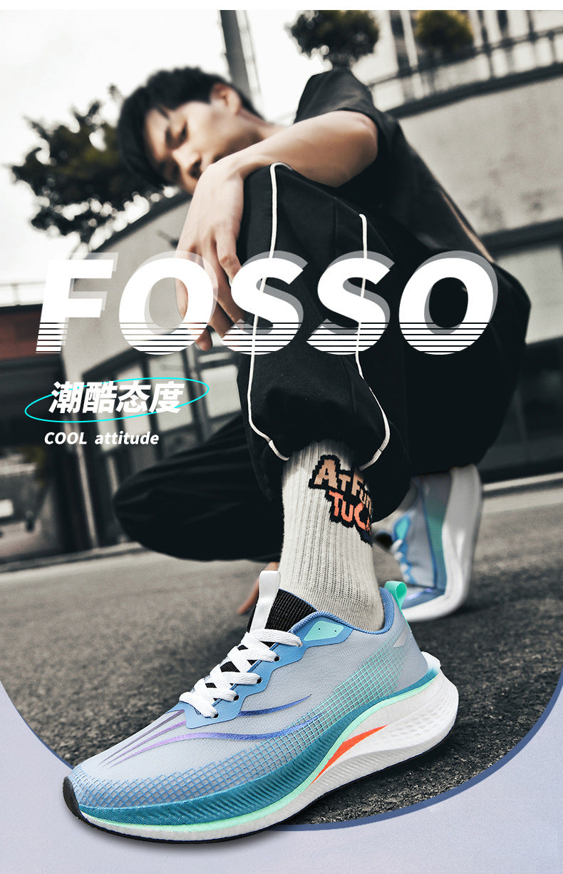 2025Spring and Summer New Style Flying Electric4C Professional Racing Shock Absorption Casual Non-slip Sports Shoes Ultra-light High Elasticity Men and Women Running Shoes