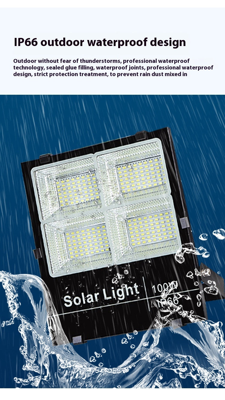Wholesale Super Bright Waterproof Aluminum LED Solar Floodlights IP67 Rating Outdoor Courtyard Street Lights for Garden