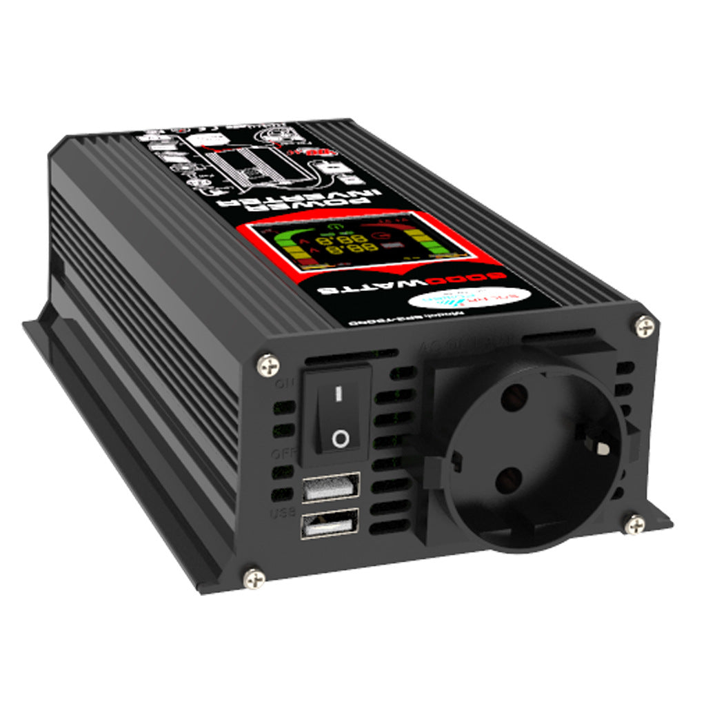 Export Car Inverter500W 12V Turn110V 220V Smart Display car inverter