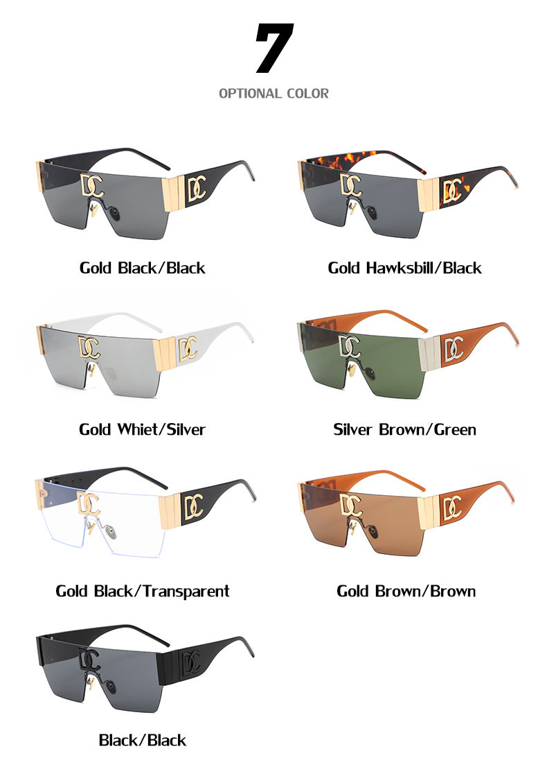 New Outdoor Cycling Sunglasses for Women, High-End Integrated Windproof Frameless Sports Sunglasses