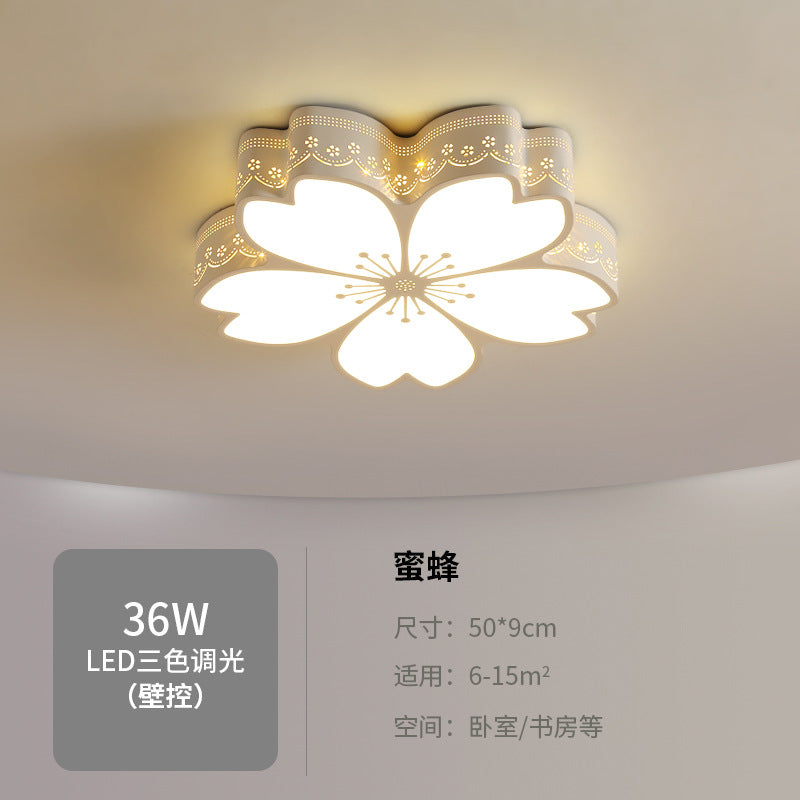 New Bedroom Lamp Simple Fashion Children's Room Lighting Warm Romantic Living Room Decor Creative LED Ceiling Lamp
