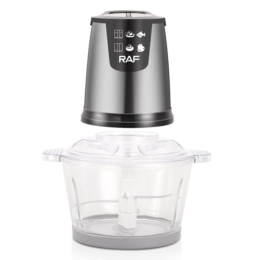 RAF European Standard Meat Grinder Glass Food Processor3L Kitchen Home High-Power Garlic Chopper and Vegetable Grinder R7009B