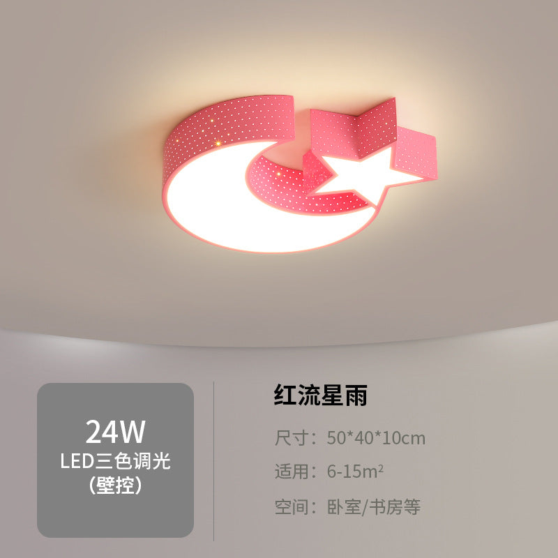 Children's Room Bedroom Lamp Boys Girls Pink Creative Cartoon Ceiling Lamp Cozy Romantic Room Lamp Master Bedroom Lamp