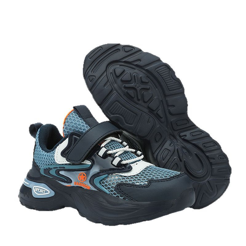 Children's casual shoes breathable single mesh fashion children's shoes2025Spring new style soft sole non-slip wear-resistant elementary school student sneakers