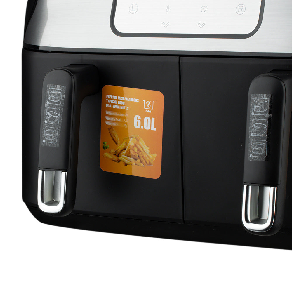 RAF European Standard Dual Tank Air Fryer Dual Compartment Large Capacity Multi-Function Dual Pot Dual Basket Smart Touchscreen Oil-Free