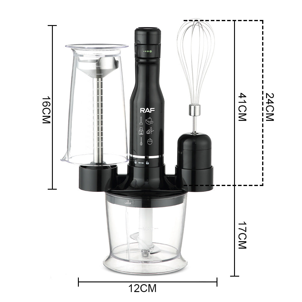 RAF EU Standard Multifunctional Kitchen Handheld Cooking Stick Baby Food Electric Stirring Stick Cooking Machine Juicing and Chopping